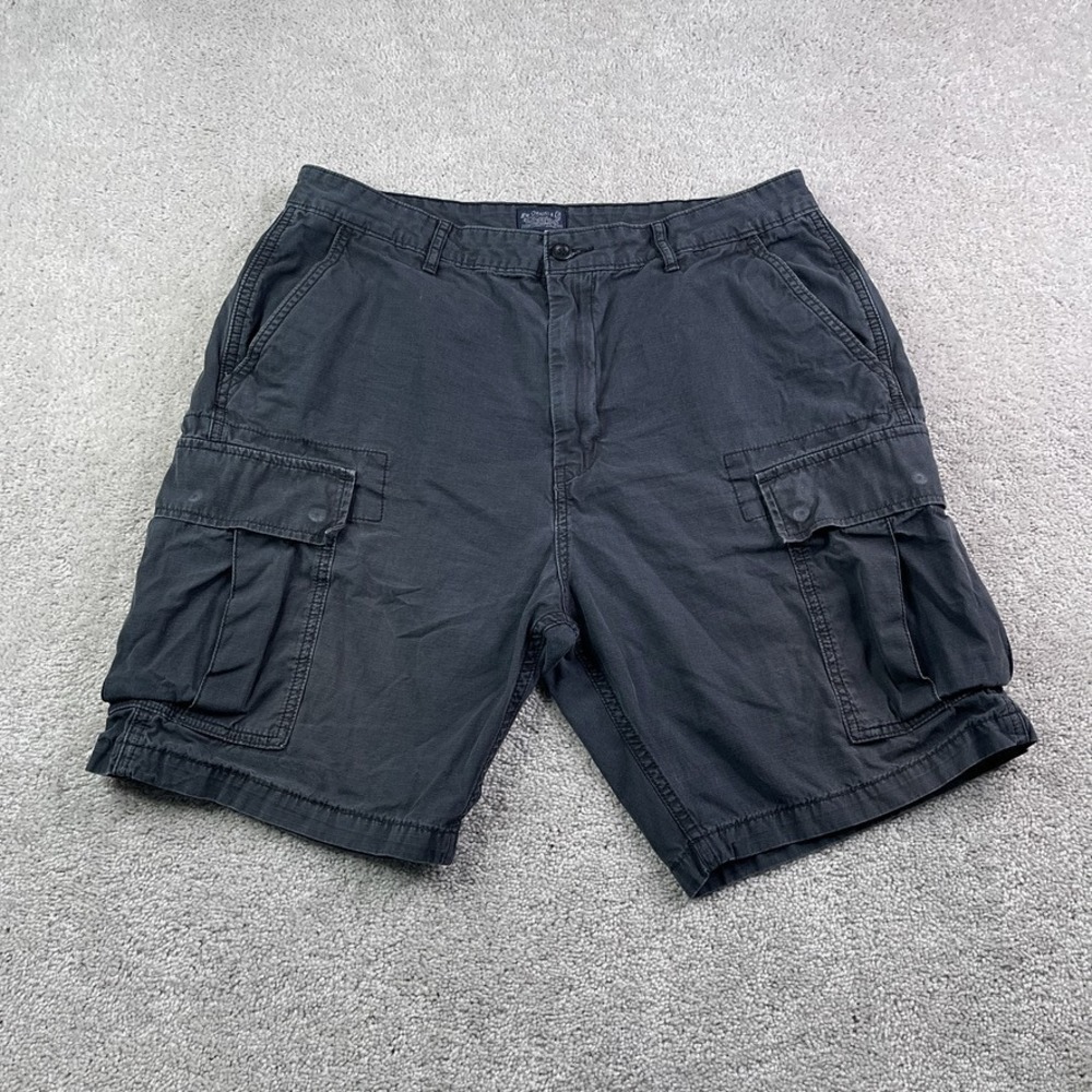 Levis Shorts Mens 36 Grey Cargo Utility Ripstop Tactical‎ Flap Pockets